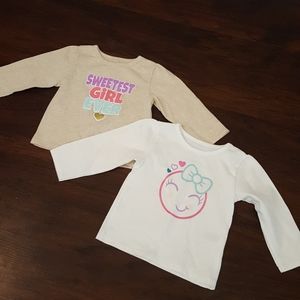 Garanimals 6-9 months girls long sleeve shirts